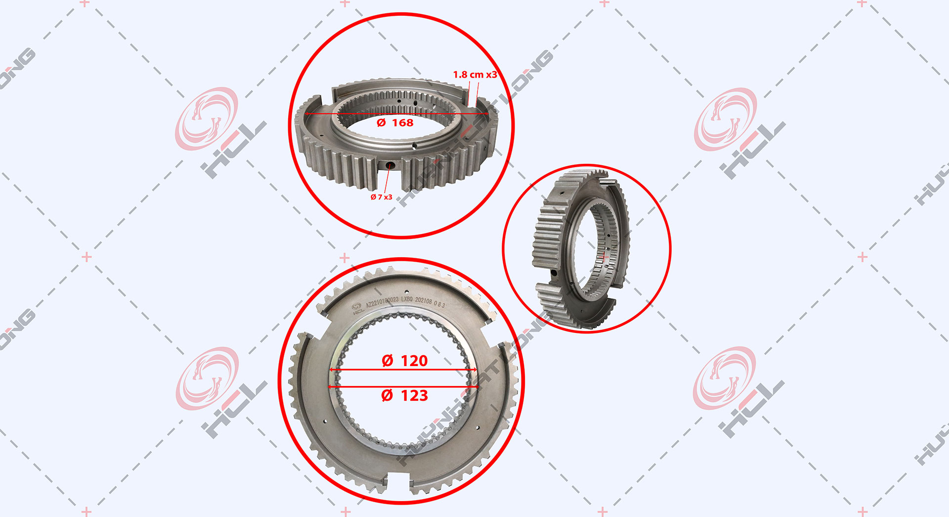 Ruột đồng tốc chuyển tầng A7/19710T - 10 số WG……0110/0023