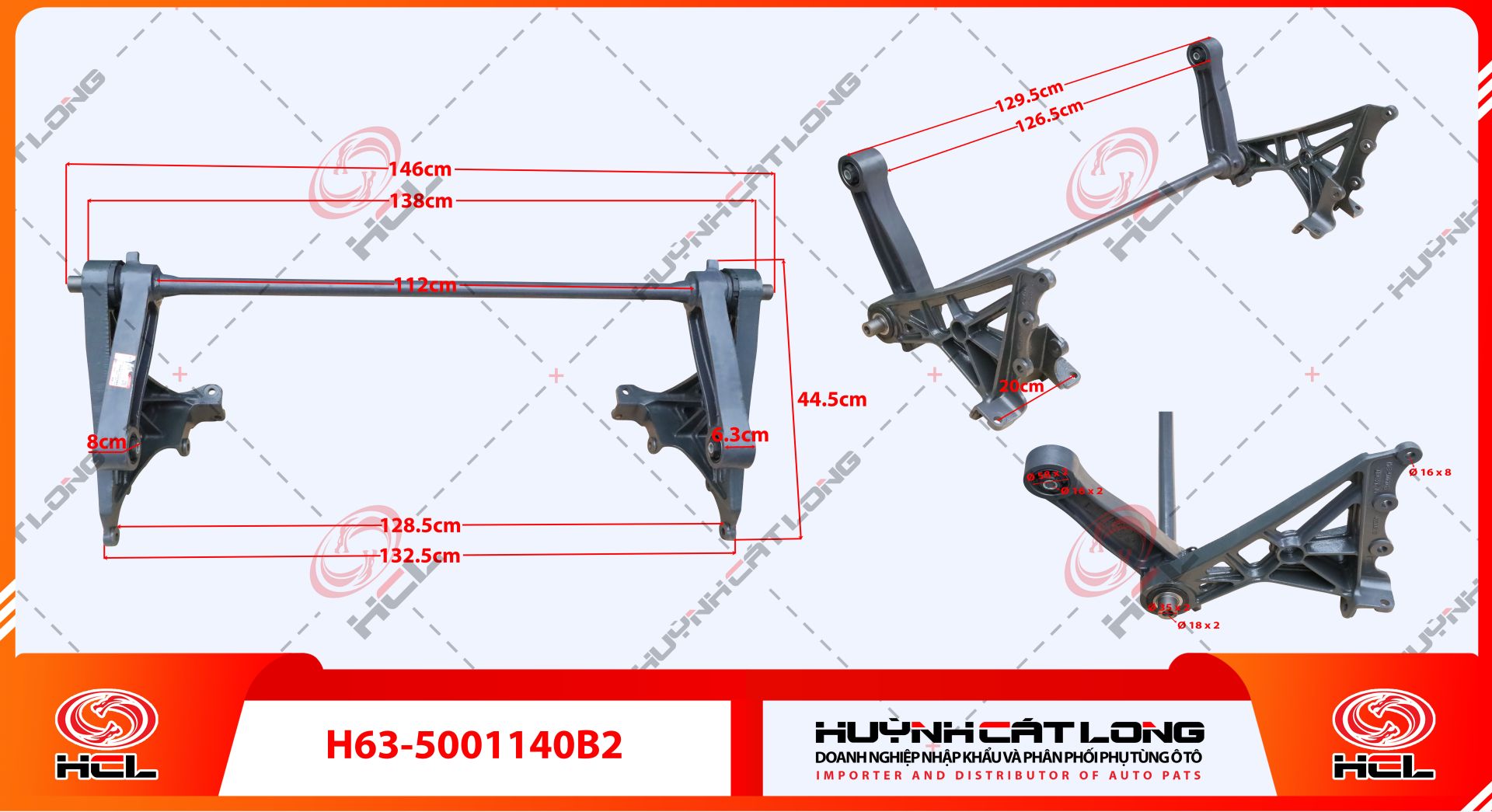 Thanh giằng ca bin Chenglong H5/H7